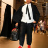 Travis Kelce Chiefs Vs Falcons Game Black Suit