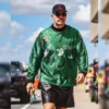 Travis Kelce Off White Green Jersey