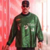 Travis Kelce Off White Print 2024 Green Jersey