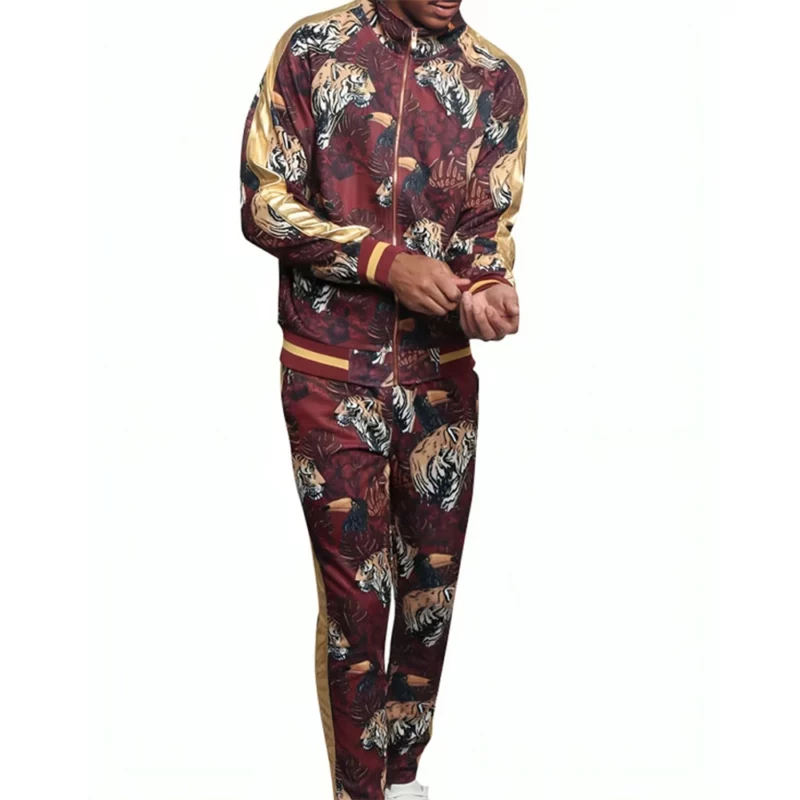 Tulsa King Dwight Manfredi Sylvester Stallone Tiger Print Tracksuit