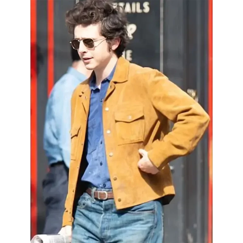 A Complete Unknown Bob Dylan TimothÃ©e Chalamet Brown Jacket
