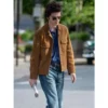 A Complete Unknown Bob Dylan TimothÃ©e Chalamet Brown Suede Jacket