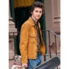 A Complete Unknown Bob Dylan TimothÃ©e Chalamet Brown Suede Leather Jacket