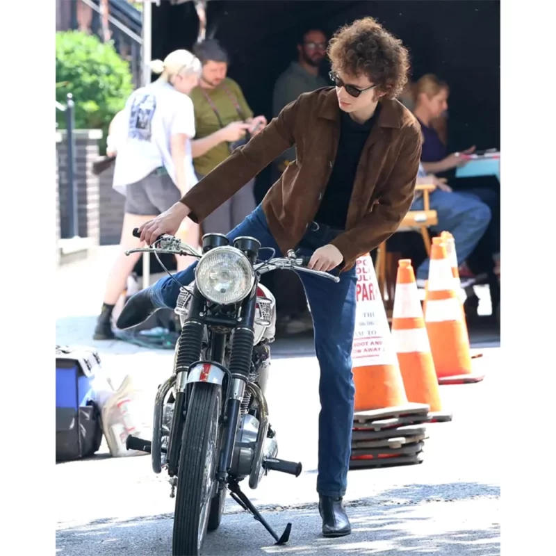 A Complete Unknown Bob Dylan Timothee Chalamet Suede Leather Jacket