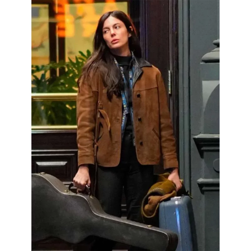 A Complete Unknown Joan Baez Monica Barbaro Leather Jacket