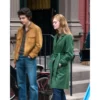 A Complete Unknown Sylvie Russo Elle Fanning Green Coat