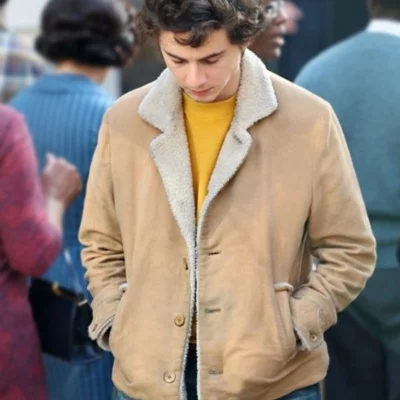 A Complete Unknown TimothÃ©e Chalamet Shearling Jacket