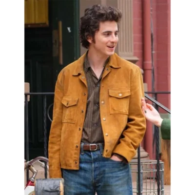 A Complete Unknown TimothÃ©e Chalamet Suede Jacket