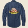 Adam-Goldberg-Horse-Shoe-Denim-Shirt