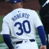 Dave-Roberts-Dodgers-30-White-Shirt