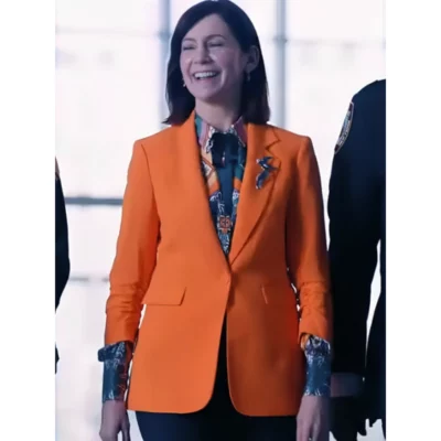 Elsbeth-S02-Carrie-Preston-Orange-Blazer