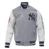 Fat-Joe-New-York-Yankees-Grey-Varsity-Jacket