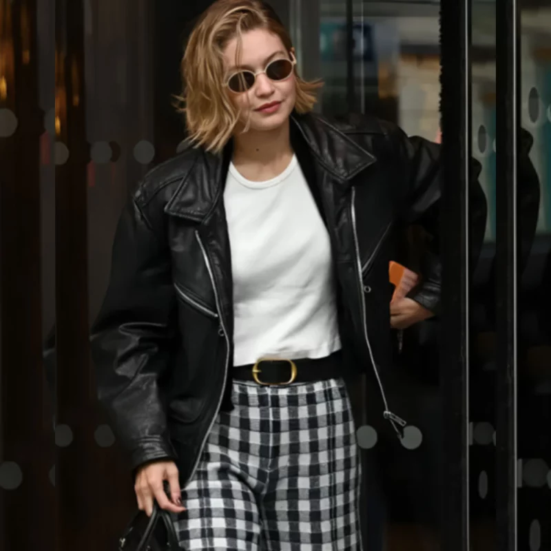 Gigi-Hadid-Paris-Fashion-Week-Leather-Jacket