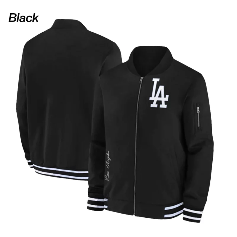 Los Angeles Dodgers Zip up Bomber Jacket