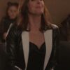 Only Murders in the Building Bev Melon Leather Blazer