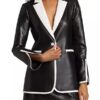 Only Murders in the Building Bev Melon Molly Shannon Leather Blazer