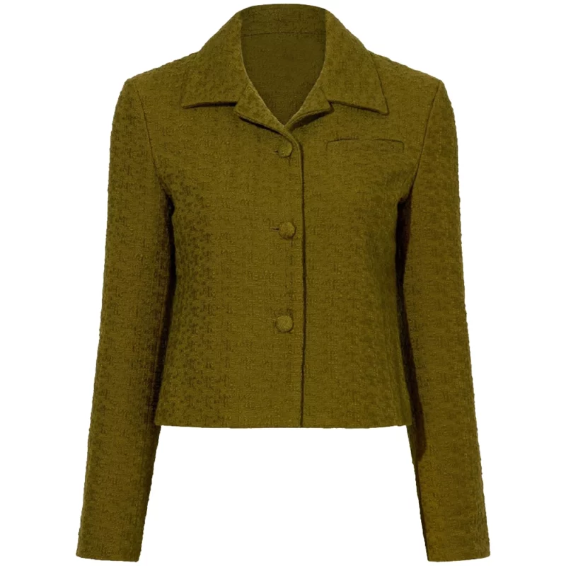 Only Murders in the Building Selena Gomez Olive Green Jacket