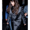 Selena Gomez NYC Black Coat