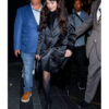 Selena Gomez New York City Black Long Coat