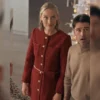 The-Christmas-Charade-Rachel-Skarsten-Red-Dress-Coat