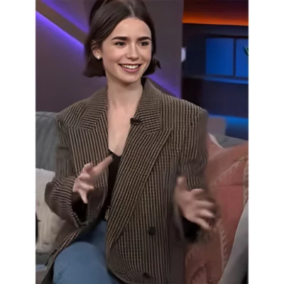 The Kelly Clarkson Show Lily Collins Blazer