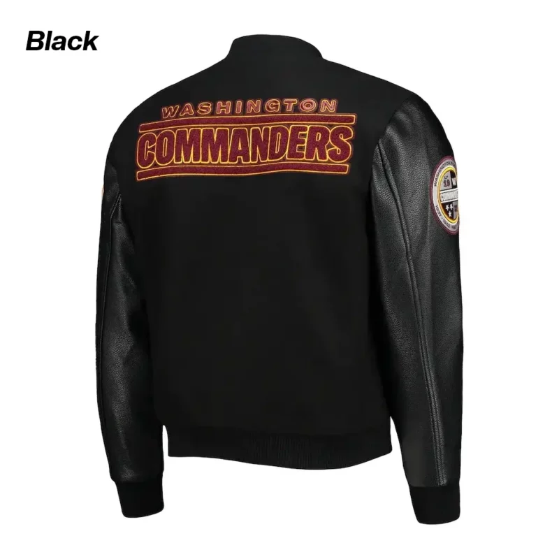 Washington-Commanders-Black-Varsity-Jacket