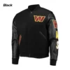 Washington-Commanders-Varsity-Black-Jacket