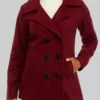 A Complete Unknown 2024 Sylvie Russo Elle Fanning Maroon Coat