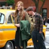 A-Complete-Unknown-Elle-Fanning-Printed-Cardigan-Top-front-side-look