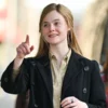 A Complete Unknown Sylvie Elle Fanning Black Coat