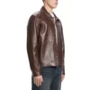 Access Hollywood Brown Leather Jacket
