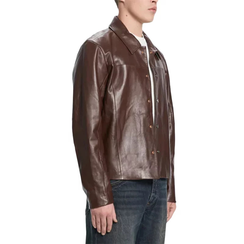 Access Hollywood Brown Leather Jacket