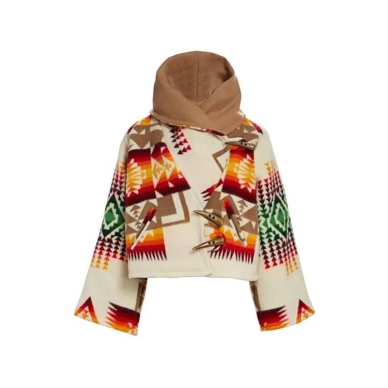 Beth Dutton Printed Cropped Cloak