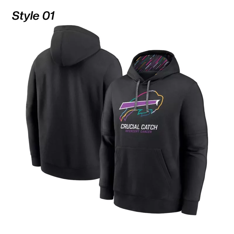 Buffalo-Bills-Crucial-Catch-Black-Hoodie-1