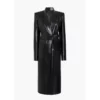 Elle-Fanning-NYC-Night-Out-Black-Trench-Coat