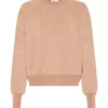 Embellished Beige Sweatshirt
