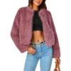 High-Potential-2024-Kaitlin-Olson-Fur-Cropped-Jacket