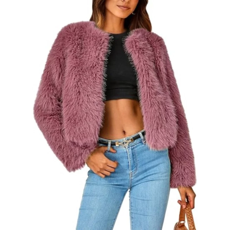 High-Potential-2024-Kaitlin-Olson-Fur-Cropped-Jacket