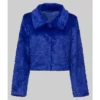 High-Potential-SO1-Kaitlin-Olson-Blue-Fur-Jacket-1