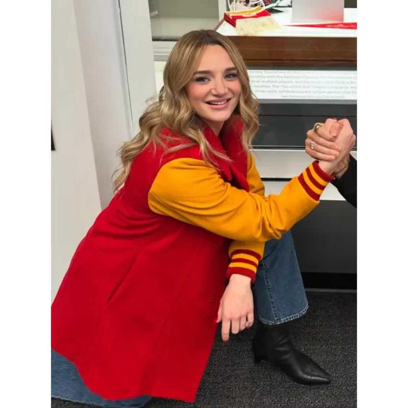 Holiday-Touchdown-A-Chiefs-Love-Story-Hunter-King-Chiefs-Coat-Red-and-Yellow