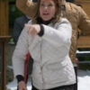 Jingle Bell Run White Puffer Jacket