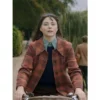 Joy-Thomasin-McKenzie-Plaid-Coat