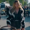 Kaitlin-Olson-Black-White-Jacquard-Jacket