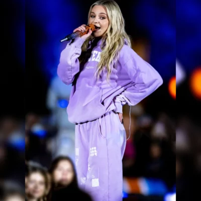 The Today Show Kelsea Ballerini Purple Sweatsuit