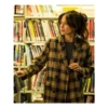 Kristin-Kreuk-Camel-Plaid-Blazer-1