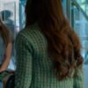 Kristin Kreuk TV Series Murder in a Small Town 2024 Cassandra Lee Tweed Jacket Green