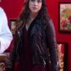 Lacey Chabert Black Leather Jacket