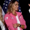 Lara-Trump-Pink-Zipper-Jacket