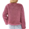 Morgan-Gillory-High-Potential-Season-01-Kaitlin-Olson-Rogue-Pink-Cropped-Fur-Jacket