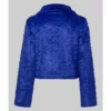 Morgan-Gillory-Kaitlin-Olson-Blue-Fur-Jacket-1